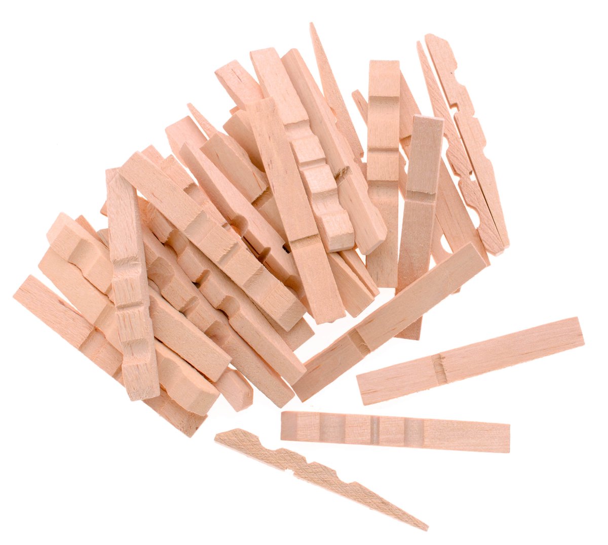 Halbe Wäscheklammern 7,2cm 100 Stk